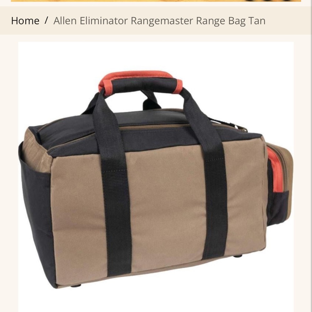 Tan and Black Men's Range Master Bag  NWOT. Price is firm - Picture 7 of 8